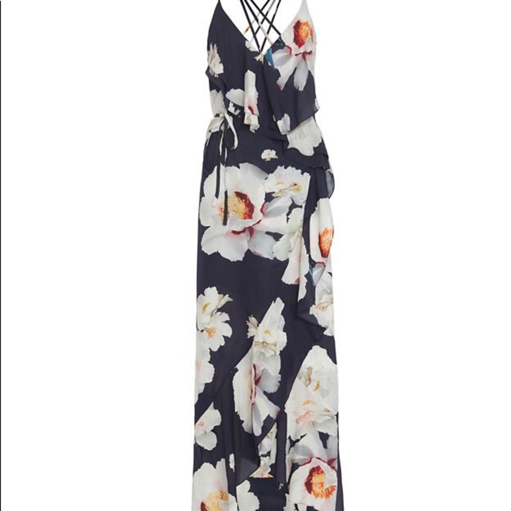 Intermix Bartletta Print Maxi Dress, Size Petite - Picture 4 of 4